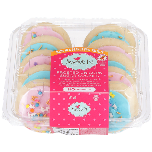 Sweet P's Bake Shop Frosted Unicorn Soft Sugar Cookies | Hy-Vee Aisles ...