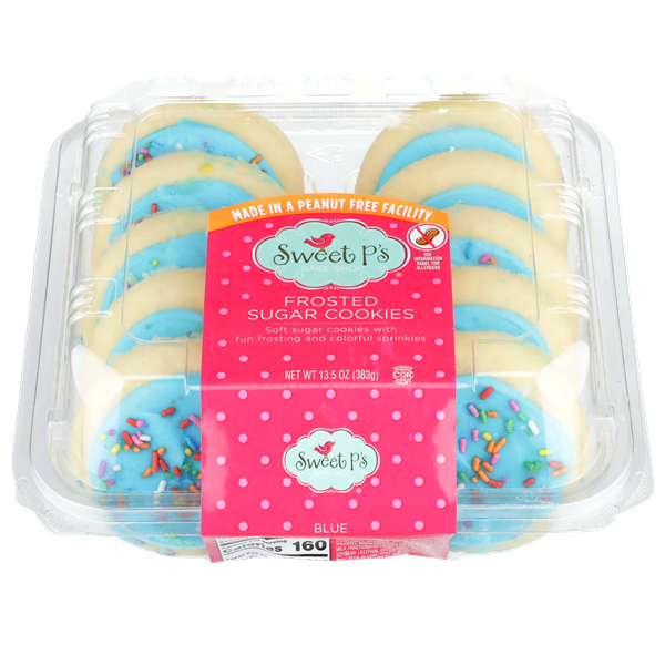 Sweet P's Blue Frosted Sugar Cookies 12Ct | Hy-Vee Aisles Online ...