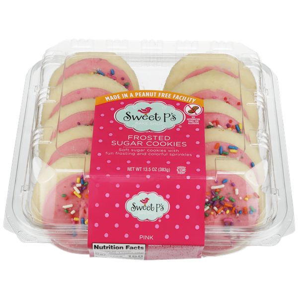 Sweet P's Bake Shop Pink Frosted Sugar Cookies | Hy-Vee Aisles Online ...