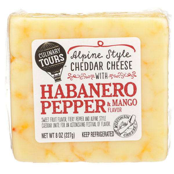 Culinary Tours Cheddar Cheese with Habanero Pepper & Mango HyVee