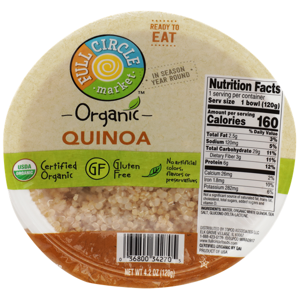 Full Circle Organic Ready to Eat Quinoa HyVee Aisles Online Grocery Shopping
