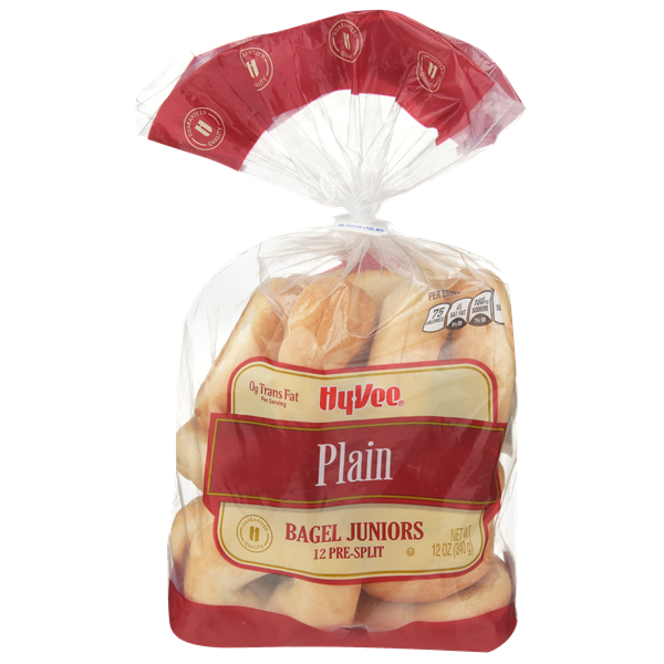 HyVee Plain Bagel Junior 12 Count PreSplit HyVee Aisles Online
