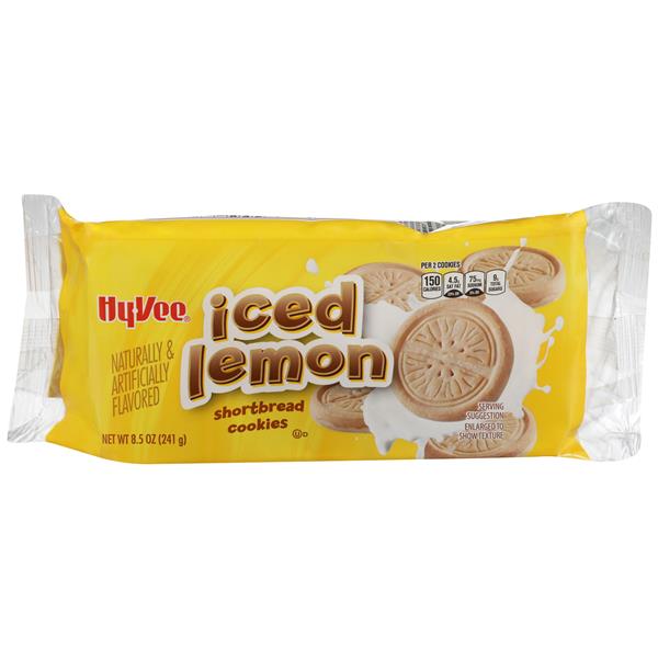HyVee Iced Lemon Shortbread Cookies HyVee Aisles Online Grocery