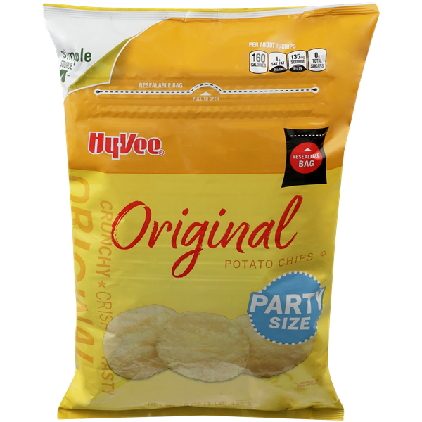 HyVee Original Potato Chips Party Size HyVee Aisles Online Grocery