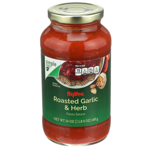HyVee Roasted Garlic & Herb Pasta Sauce HyVee Aisles Online Grocery