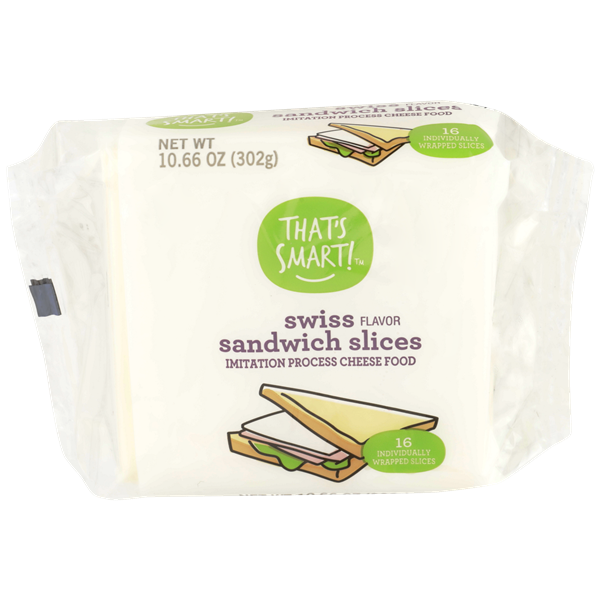 That's Smart! Swiss Cheese Sandwich Slices HyVee Aisles Online Grocery Shopping